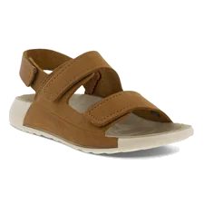 Chłopięce nubukowe sandały z paskami ECCO® Cozmo - Brązowy - Main