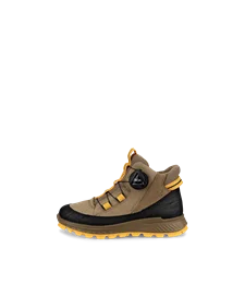 Dziecięce nubukowe wodoodporne buty outdoor za kostkę ECCO® Exostrike Kids - Brązowy - O