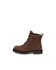 Kids' ECCO® Grainer Suede Waterproof Lace-Up Boot - Brown - O