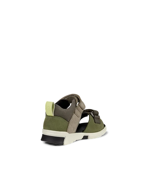 Detské nubukové sandále ECCO® Mini Stride - Zelená - B