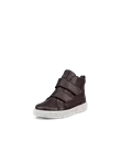 Kids' ECCO® Street Tray Leather Waterproof Shoe - Brown - M