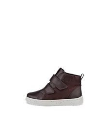ECCO® Street Tray chaussure imperméable en cuir pour enfant - Marron - O