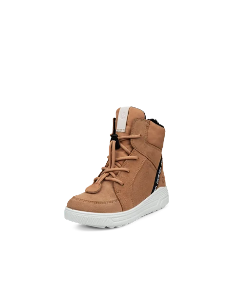 ECCO® Urban Snowboarder bottes d'hiver en daim Gore-Tex pour enfant - Marron - M