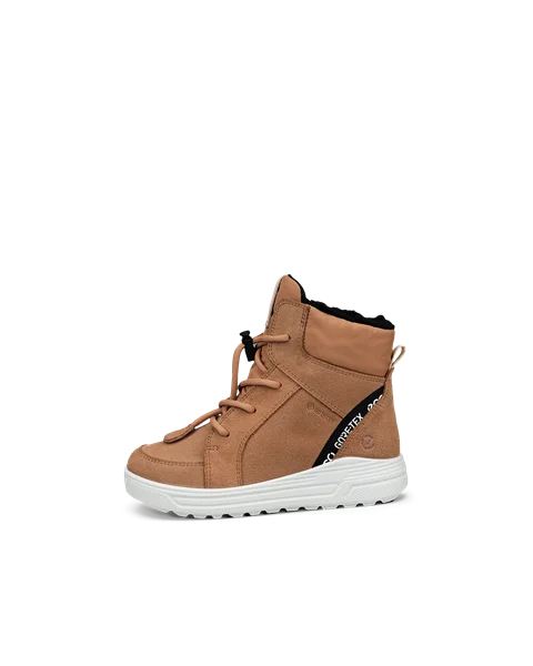 Kids' ECCO® Urban Snowboarder Suede Gore-Tex Winter Boot - Brown - O