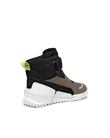 Kids' ECCO® Biom K1 Suede Sneaker Boot - Beige - B