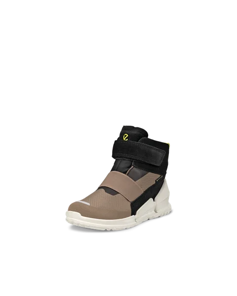 Kids' ECCO® Biom K1 Suede Sneaker Boot - Beige - M