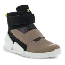 ECCO® Biom K1 sneakerstøvle i ruskind til drenge - Beige - Main