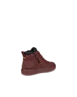 Kids' ECCO® Soft 60 Nubuck Waterproof Shoe - Claret - B