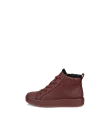 Kids' ECCO® Soft 60 Nubuck Waterproof Shoe - Claret - O