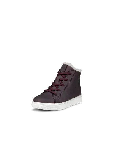 ECCO® Street Tray Gore-Tex sko i nubuck til børn - Bordeaux - M