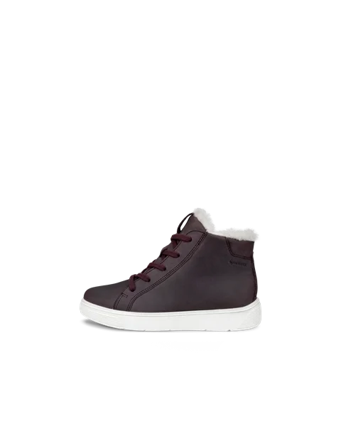 ECCO® Street Tray chaussures en nubuck Gore-Tex pour enfant - Bordeaux - O