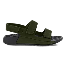 ECCO® Cozmo sandaler i læder med to remme til drenge - Grøn - Outside