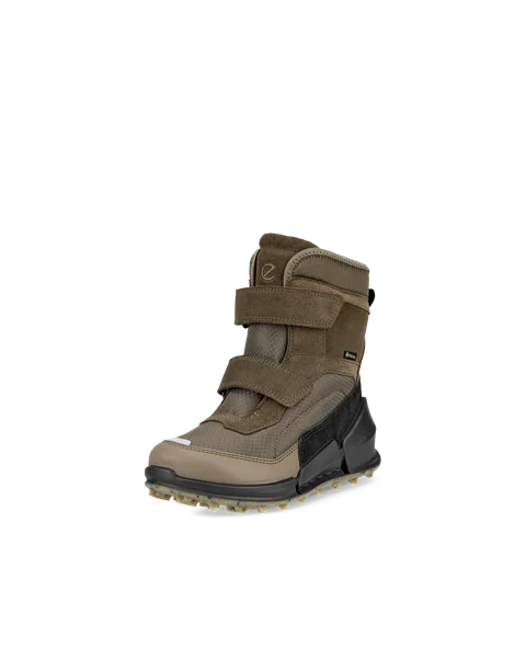 ECCO® Biom K2 Gore-Tex sneakerstøvle i ruskind til børn - Grøn - M