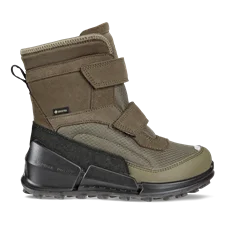 ECCO® Biom K2 Jungen High-Top-Sneaker aus Veloursleder mit Gore-Tex - Grün - Outside