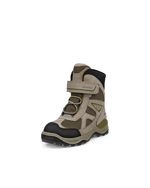 ECCO® Snow Mountain bottes d'hiver imperméable en nubuck  pour enfant - Vert - M