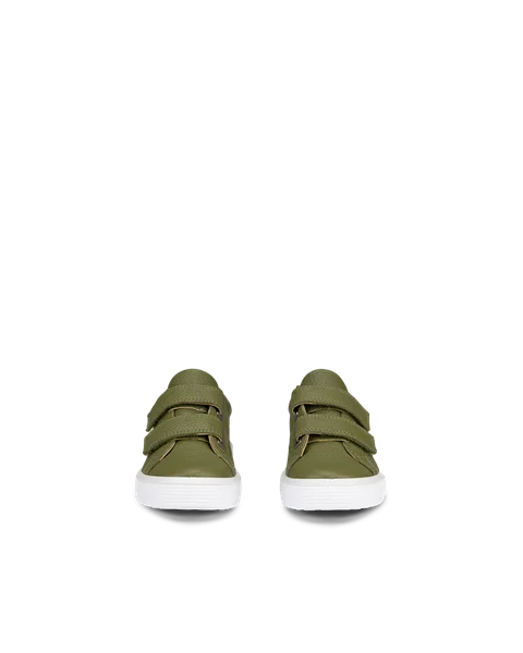 ECCO® Soft 60 Kinder Ledersneaker - Grün - Front_Pair