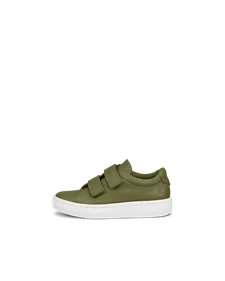 Kids' ECCO® Soft 60 Leather Trainer - Green - O