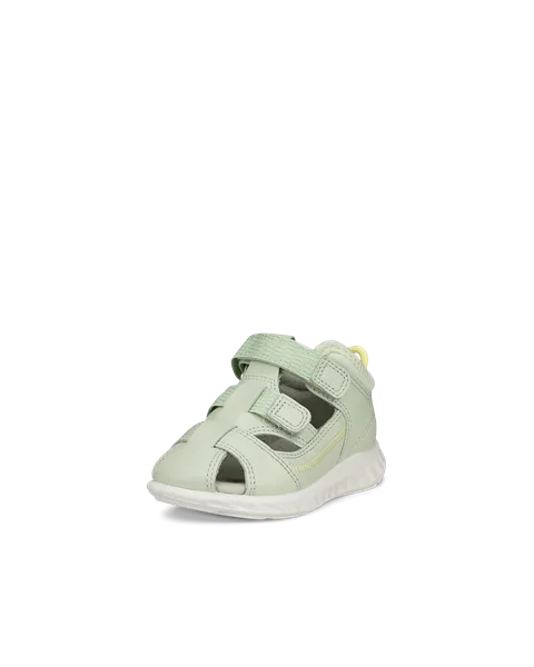 Dětské kožené sandály s uzavřenou špičkou ECCO® SP.1 Lite - Zelená - M