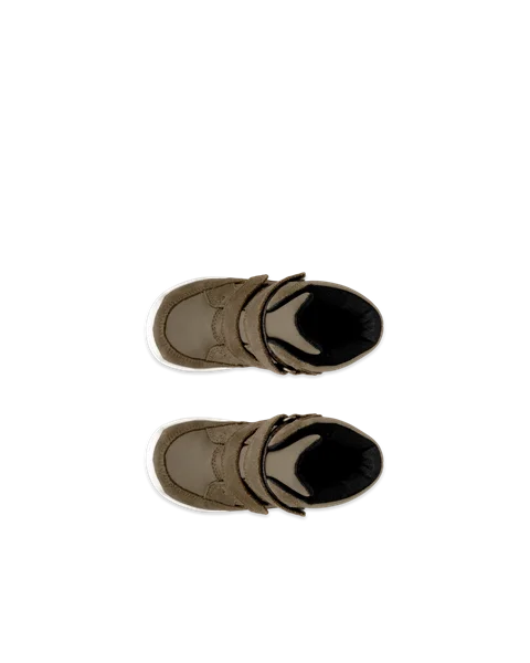 ECCO® Urban Mini Halvhög mockakänga med Gore-Tex barn - Grön - Top_Left_Pair
