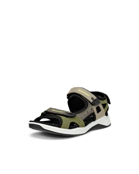 Dětské nubukové outdoorové sandály ECCO® X-Trinsic - Zelená - M