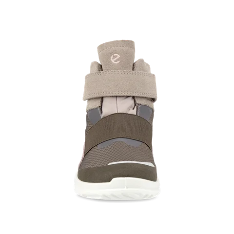 Dievčenské semišová šnurovacia obuv Gore-Tex ECCO® Biom K1 - Béžová - Front