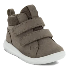 Chłopięce nubukowe buty sportowe na rzepy Gore-Tex ECCO® SP.1 Lite - Beżowy - Main