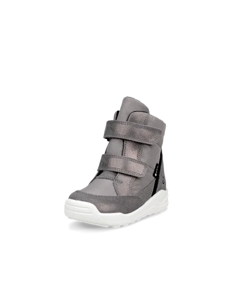 Kids' ECCO® Urban Mini Suede Gore-Tex Mid-Cut Boot - Grey - M