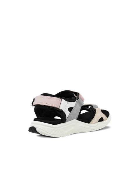 Dievčenské nubukové vychádzkové sandále ECCO® X-Trinsic - Sivá - B