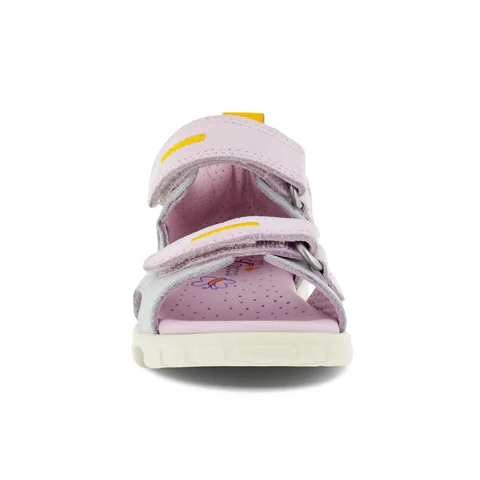 Dívčí nubukové sandály ECCO® Mini Stride - Růžová  - Front