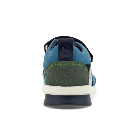 Chlapecké nubukové sandály ECCO® Mini Stride - Modrá - Heel