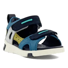 Boys' ECCO® Mini Stride Nubuck Sandal - Blue - Main