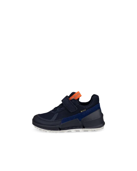Kids' ECCO® Biom K2 Textile Gore-Tex Trainer - Navy - O