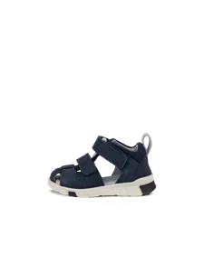 Chlapecké nubukové sandály s uzavřenou špičkou ECCO® Mini Stride - Tmavě modrá - O