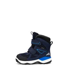 ECCO® Snow Mountain bottes d'hiver en nubuck Gore-Tex pour enfant - Bleu marine - O