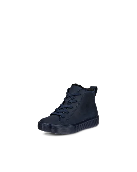 Kids' ECCO® Soft 60 Nubuck Waterproof Shoe - Navy - M