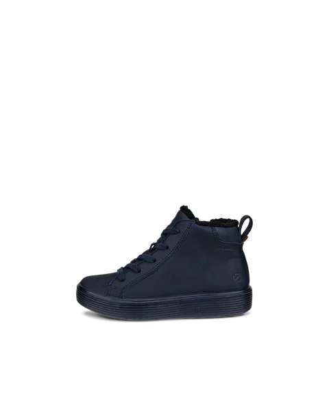 Kids' ECCO® Soft 60 Nubuck Waterproof Shoe - Navy - O