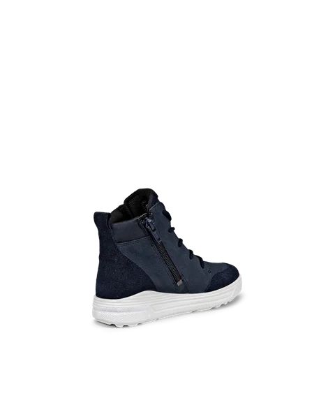 ECCO® Urban Snowboarder Gore-Tex vinterstøvle i nubuck til børn - Marineblå - B