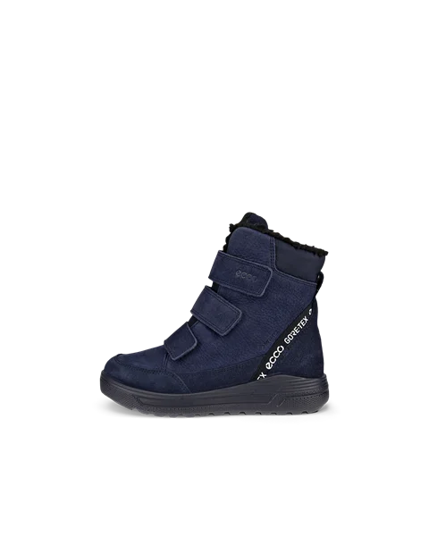 ECCO® Urban Snowboarder Gore-Tex vinterstøvle i nubuck til børn - Marineblå - O