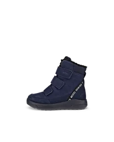 ECCO® Urban Snowboarder Gore-Tex vinterstøvle i nubuck til børn - Marineblå - O