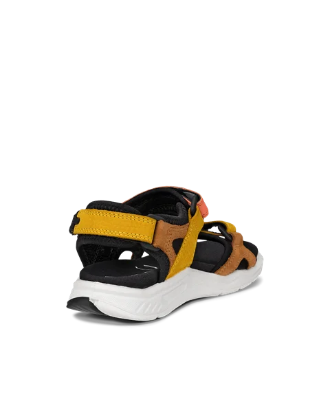 Detské nubukové vychádzkové sandále ECCO® X-Trinsic - Oranžová - B