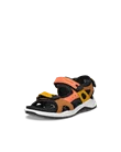 Detské nubukové vychádzkové sandále ECCO® X-Trinsic - Oranžová - M