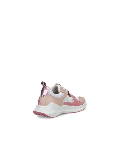 ECCO® BIOM 2.2 baskets de plein air en cuir pour enfant - Pink - B