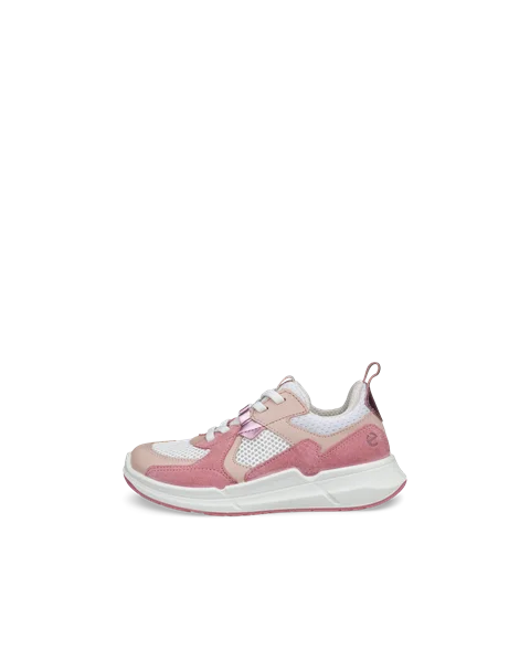 ECCO® BIOM 2.2 baskets de plein air en cuir pour enfant - Pink - O