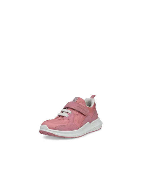 Kids' ECCO® BIOM 2.2 Leather Outdoor Trainer - Pink - M
