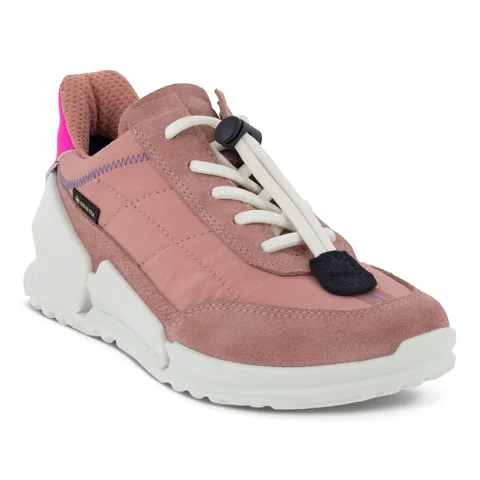 målbar Putte nominelt ECCO® Biom K1 Gore-Tex sneakers i ruskind til piger | Pink