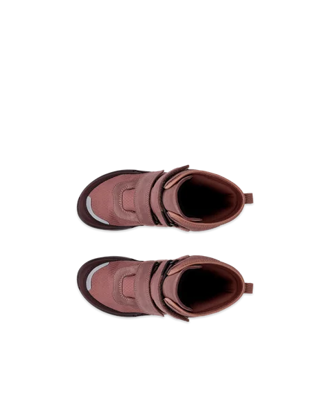 ECCO® Biom K2 zamšādas Gore-Tex ziemas zābaki bērniem - Pink - Top_Left_Pair