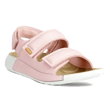 Kids' ECCO® Cozmo 60 Leather Two Strap Sandal - Pink - Main