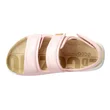Dziecięce skórzane sandały z paskami ECCO® Cozmo 60 - Różowy - Top