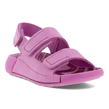 ECCO® Cozmo sandaler i nubuck med to remme til piger - Pink - Main