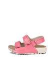 ECCO® Cozmo dječje kožne sandale s dvjema trakama - Pink - O